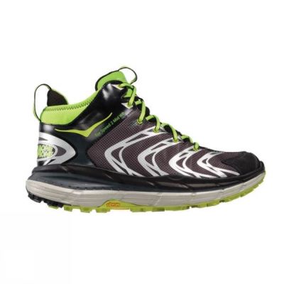 Hoka One One Tor Speed 2 Mid WP - Férfi Túrabakancs - Fekete / Zöld (Magyarország GWX459287)